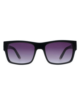 Scott Sunglasses - Mens Purple Lens Black Rectangular Uv Protection Sunglasses -3138 Tatiana C1 (56)