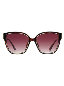 Scott Sunglasses - Womens Maroon Lens Havana Butterfly Uv Protection Sunglasses -3139 Jolene C2 (55)