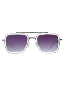 Scott Sunglasses - Mens Purple Lens Crystal Square Uv Protection Sunglasses-3142 Ronin C3 (52)