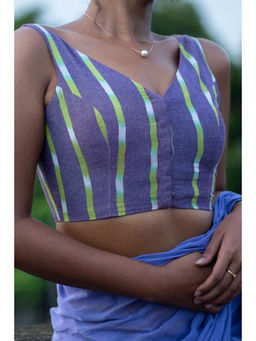 I LOVE SAREES - Iris By The River Sleeveless Blouse