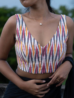 I LOVE SAREES - Lost To Folklore Sleeveless Blouse