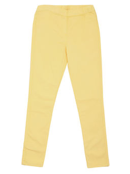 Peter England - Girls Yellow Skinny Fit Jeans