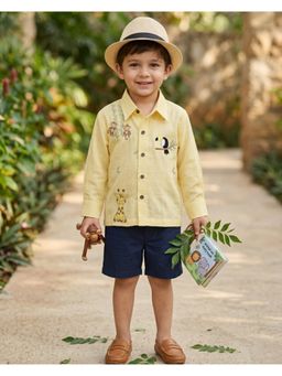 Tilsim by Sagarika Mehrotra - Yellow Jungle Tales Shirt