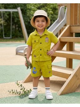 Tilsim by Sagarika Mehrotra - Green Dino Trail Co-Ord Set