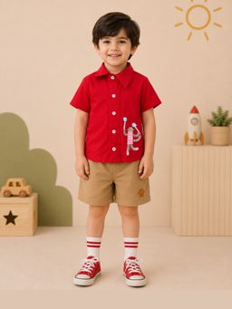 Tilsim by Sagarika Mehrotra - Red Monkey Magic Shirt