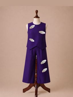 Tilsim by Sagarika Mehrotra - Purple Twilight Dragonfly Co-Ord Set