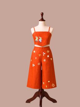 Tilsim by Sagarika Mehrotra - Orange Sunny Bunny Co-Ord Set