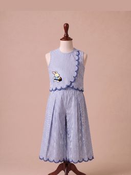 Tilsim by Sagarika Mehrotra - Blue Printed Bunny Bloom Co-Ord Set