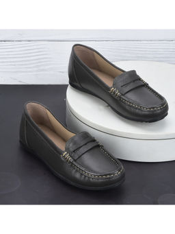 WOODLAND - Women Grey Slip On Loafers