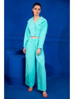 Mani Bhatia - Blue Blazer With Pant