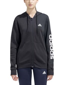 adidas - W LIN FT FZ HD Women Black Training Jacket