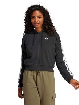 adidas - W 3S FT FZ HD Women Black Training Jacket