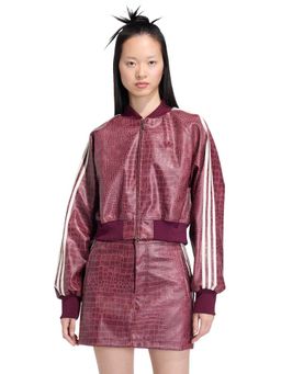 adidas Originals - SST PLTHR JKT Women Burgundy Jacket