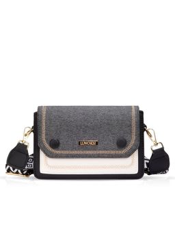 LUVOKSI - Black Colorblock Sling Bag (Medium)