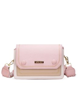 LUVOKSI - Pink Colorblock Sling Bag (Medium)
