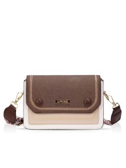 LUVOKSI - Brown Colorblock Sling Bag (Medium)