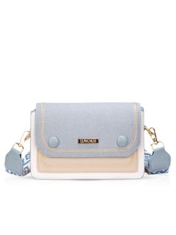 LUVOKSI - Blue Colorblock Sling Bag (Medium)