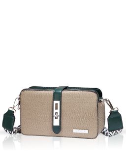 LUVOKSI - Green Textured Sling Bag (Medium)
