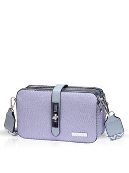 LUVOKSI - Blue Textured Sling Bag (Medium)