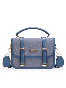 LUVOKSI - Blue Textured Sling Bag (Medium)
