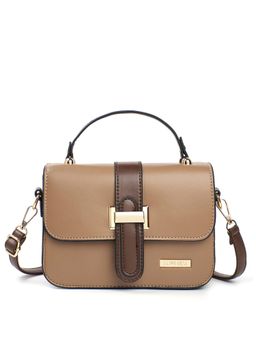 LUVOKSI - Brown Solid/Plain Sling Bag (Medium)