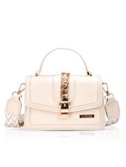 LUVOKSI - Beige Textured Sling Bag (Medium)