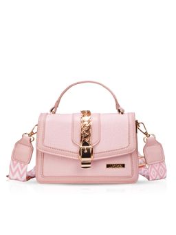 LUVOKSI - Pink Textured Sling Bag (Medium)