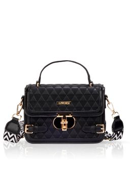 LUVOKSI - Black Textured Sling Bag (Medium)