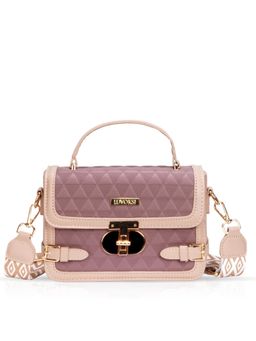 LUVOKSI - Mauve Textured Sling Bag (Medium)