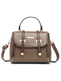LUVOKSI - Brown Solid/Plain Sling Bag (Medium)