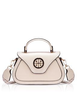LUVOKSI - White Textured Sling Bag (Medium)
