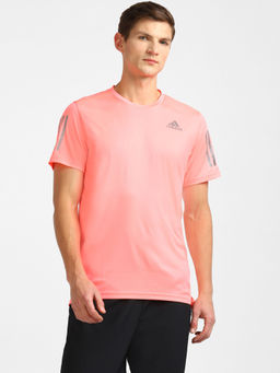adidas - OWN THE RUN TEE Red Running T-Shirt