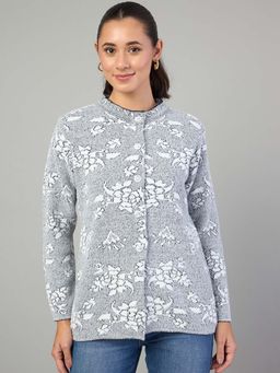 Duke - Women Button Fly Regular Black Cardigan