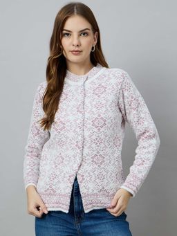 Duke - Women Button Fly Short Peach Cardigan