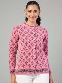 Duke - Women Button Fly Short Peach Cardigan