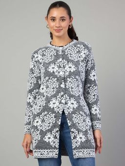 Duke - Women Long Coat Short Style Black Cardigan