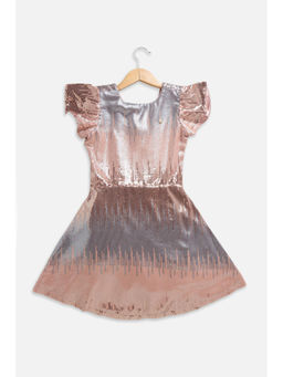 Allen Solly - Girls Multi-Colour Embellished Party Dress