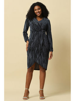 Allen Solly - Women Grey Printed Party Dress