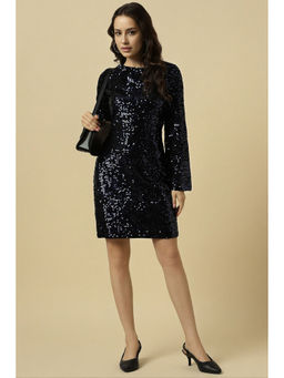 Allen Solly - Women Black Sequined Party Dress