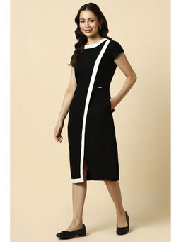 Allen Solly - Women Black Patterned Formal Dress