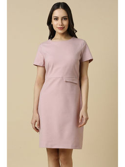 Allen Solly - Women Pink Solid Casual Dress