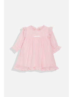 Allen Solly - Girls Pink Printed Casual Dress