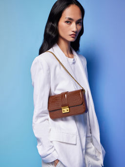 MIRAGGIO - Brown Gwen Shoulder Bag