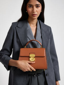 MIRAGGIO - Brown Michelle Satchel Bag