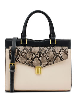 MIRAGGIO - Alison Ivory Satchel Bag with Detachable Strap