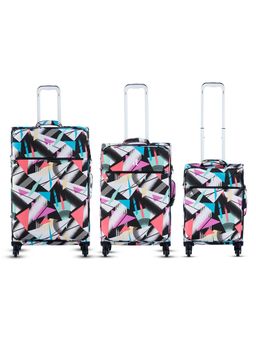 it luggage - Emulate 12 2463A 04 Bright Sporty Geo 20 24 28 cm Trolley Bag (Pack of 3)