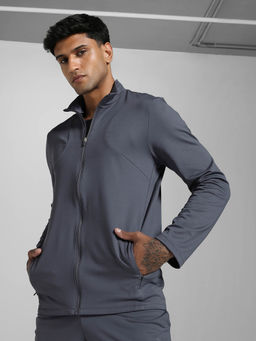Puma - Grey Cloudspun Full-Zip Training Jacket