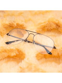 TED SMITH - Aviator Grey Spectacles for Mens Womens (58)