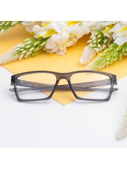 TED SMITH - Rectangular Grey Spectacles for Mens Womens (54)