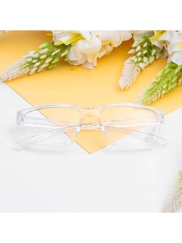 TED SMITH - Rectangular Transparent Spectacles for Mens Womens (54)